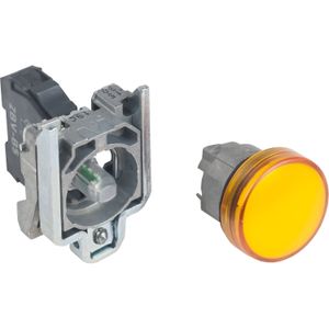 PILOTO LUMINOSO AMARILLO C/LED PROTECTED DE 24V AC/DC Ø22MM IP65