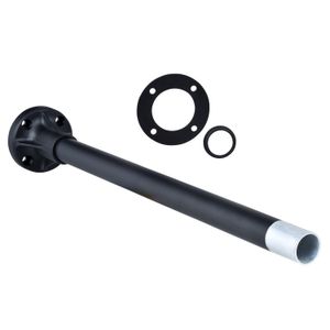 TUBO DE ALUMINIO LONGITUD 400MM + ZOCALO DE FIJACION PLASTICO P/COLUMNA LUMINOSA